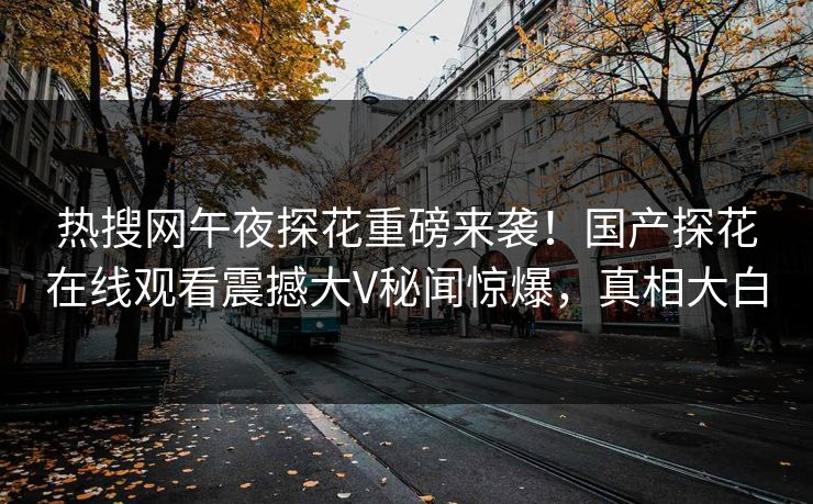 热搜网午夜探花重磅来袭！国产探花在线观看震撼大V秘闻惊爆，真相大白