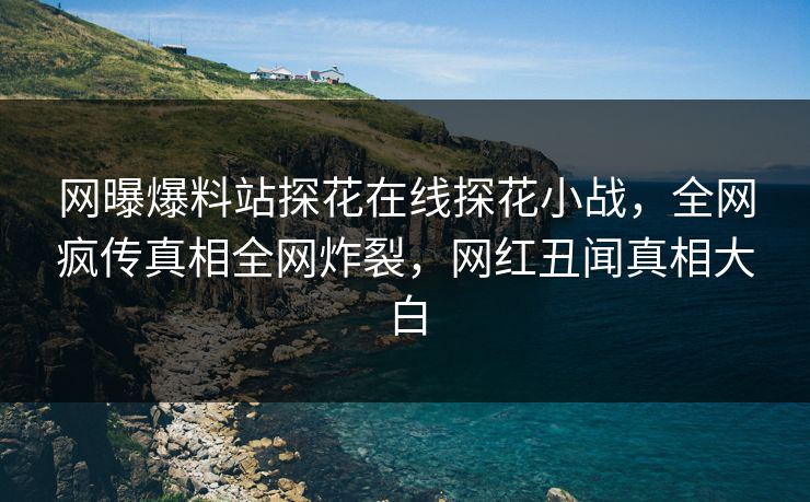 网曝爆料站探花在线探花小战，全网疯传真相全网炸裂，网红丑闻真相大白