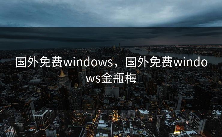 国外免费windows，国外免费windows金瓶梅